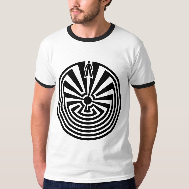 Man in the Maze, Native Americans, Itoi, Papago T-Shirt (Front)