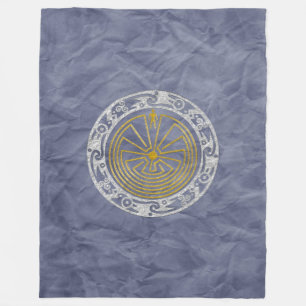 MAN IN THE MAZE ornament + your background Fleece Blanket