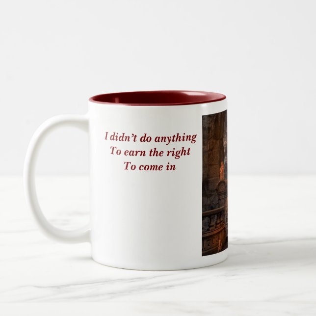 Man in the MIddle Two-Tone Coffee Mug (Left)