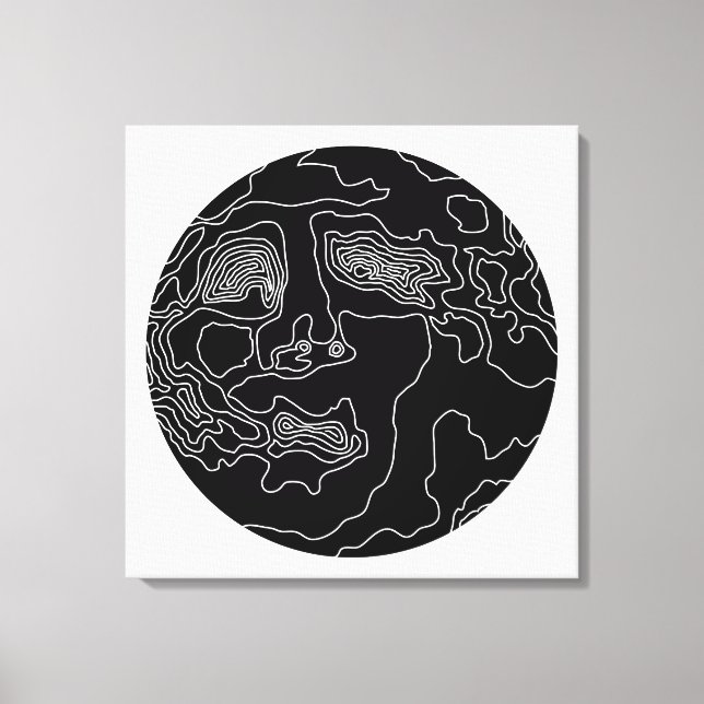 man in the moon canvas print (Front)