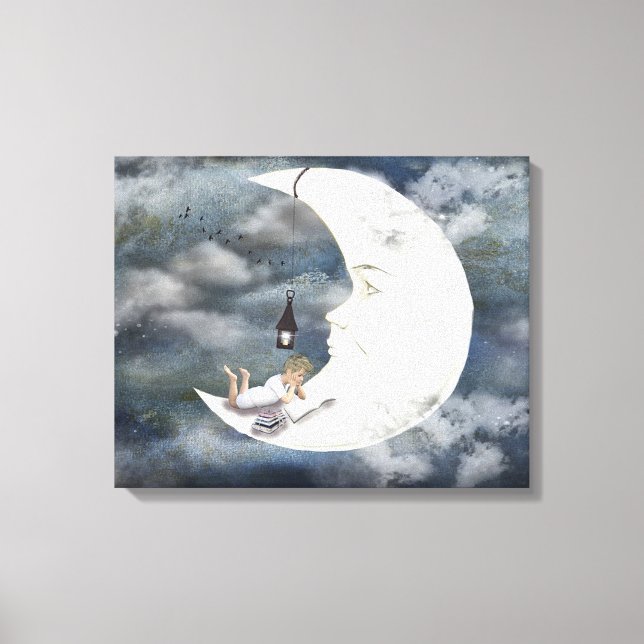 Man in the Moon Canvas Print (Front)
