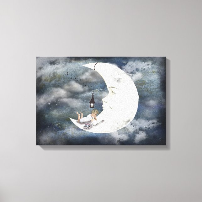 Man in the Moon Canvas Print (Front)