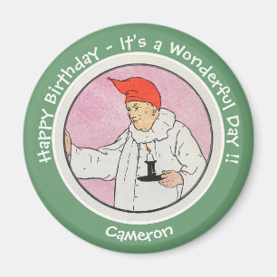 Man in the Moon Mother Goose Birthday Party Items  Magnet
