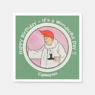 Man in the Moon Mother Goose Birthday Party Items Napkin