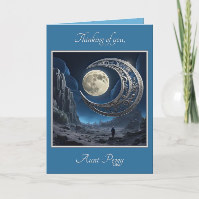 Man In The Moon (Set 2402-28A #3) Note Card  (Front)