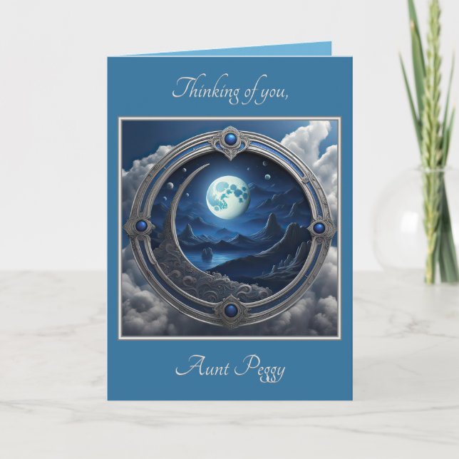 Man In The Moon (Set 2402-28A #4) Note Card  (Front)