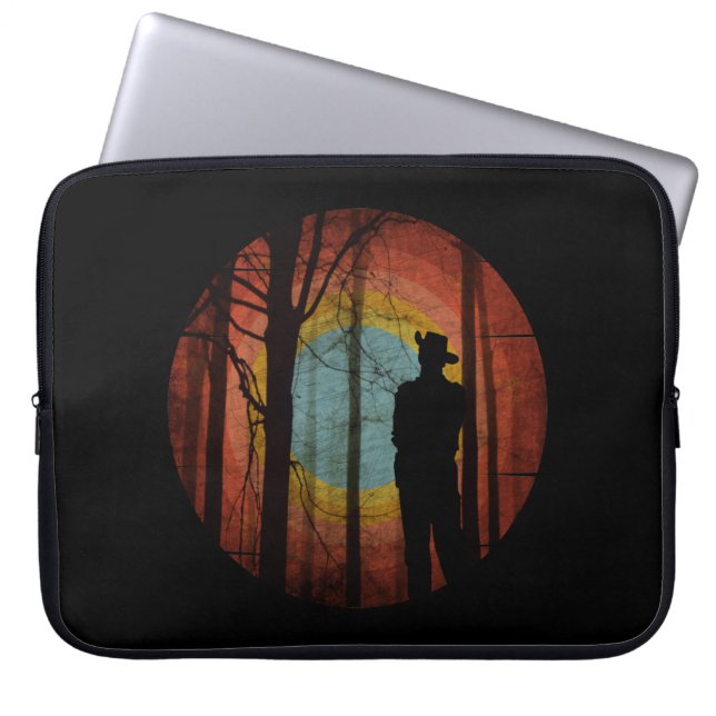 MAN IN THE WOODS FOREST LAPTOP SLEEVE (Front)