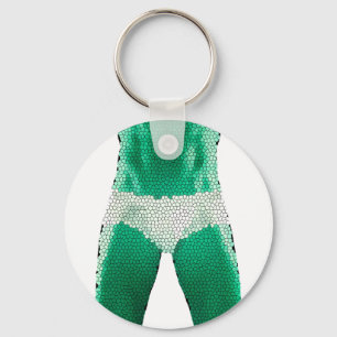 Man in Underwear Key Ring