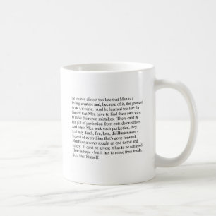 Man is a feeling creature mug