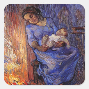 Man is at Sea by Vincent van Gogh Square Sticker