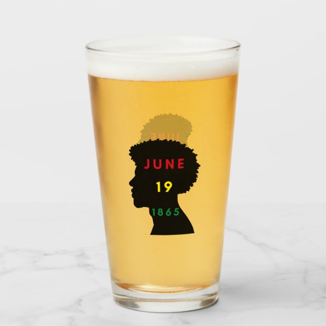 Man Juneteenth Glass (Front Filled)