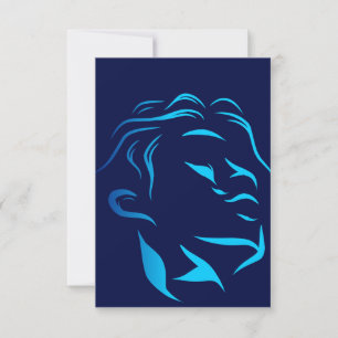 Man Line Pop Art Thank You Card