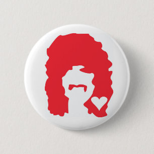 Man Love Red 6 Cm Round Badge