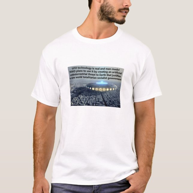 Man-made UFO (light) T-Shirt (Front)
