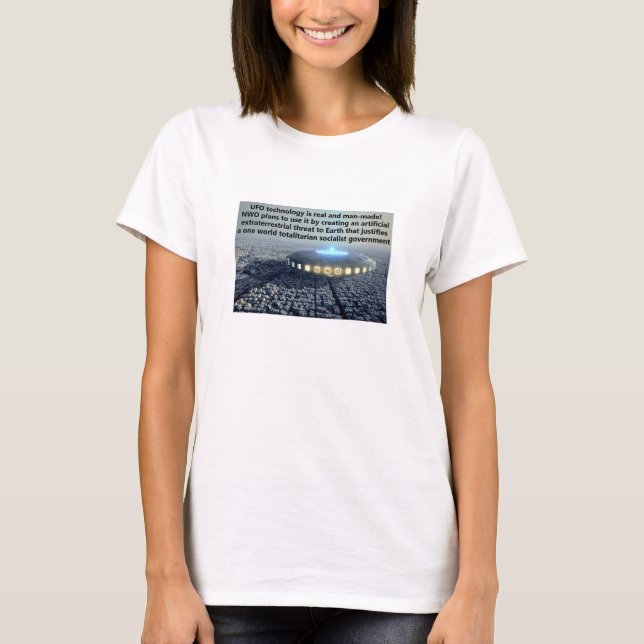 Man-made UFO (light) T-Shirt (Front)