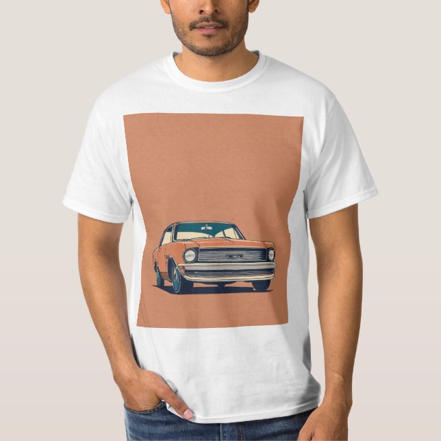 MAN-MANUAL TRENDING CAR ART T-SHIRT (Front)