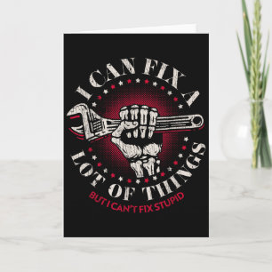 Man Mechanic I Can Fix A Lot Of Things But Can't F Card