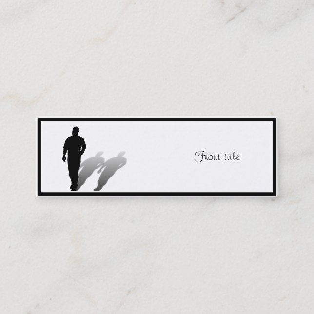 Man Missing Man Mini Business Card (Front)