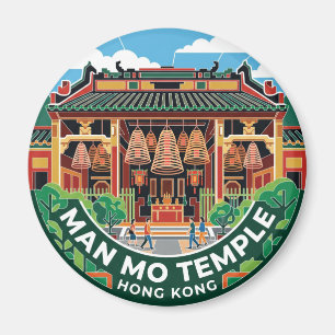 Man Mo Temple Hong Kong Magnet