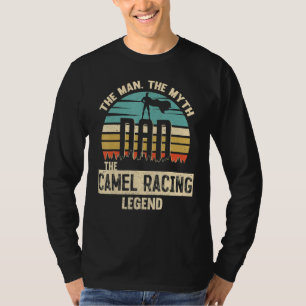 Man Myth Legend Dad Camel Racing Amazing Jockey T-Shirt