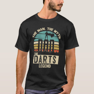 Man Myth Legend Dad Darts Amazing Player Novelty T-Shirt