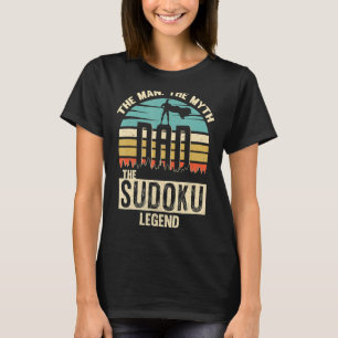 Man Myth Legend Dad Sudoku T-Shirt