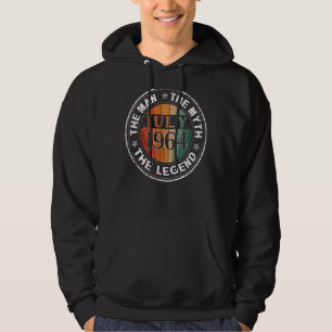 Man Myth Legend July 1964 58th Birthday 58 Years Hoodie