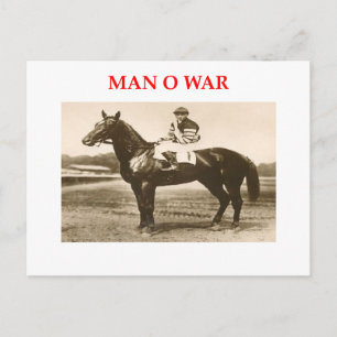 man o war postcard