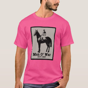 MAN O' WAR Vintage Race Horse T-Shirt
