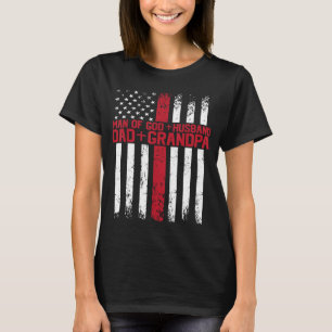 Man of God Husband Dad Grandad Jesus God Religious T-Shirt