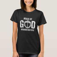 Man Of God Husband Dad Papa Christian Cross