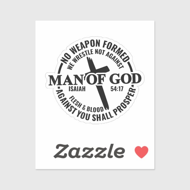 Man of God, No Weapon Formed Against Me Shall Pros (Sheet)