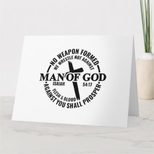 Man of God, No Weapon Formed Against Me Shall Pros Card