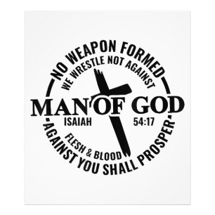 Man of God, No Weapon Formed Against Me Shall Pros Photo Print
