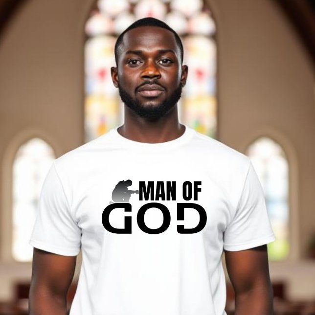 Man of God - Praying Man T-Shirt (Creator Uploaded)
