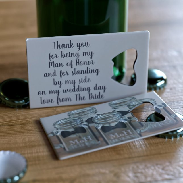 Man of Honor Thank You Credit Card Bottle Opener (Creator Uploaded)
