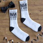 Man of Honor White Wedding Favor Socks<br><div class="desc">Which Man of Honor would not love a pair of socks as thank you gift? I don't know anyone that wouldn't. Add his name and your wedding date and maybe change the color to his favorite</div>