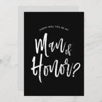 Man of Honour | Script Style Custom Wedding
