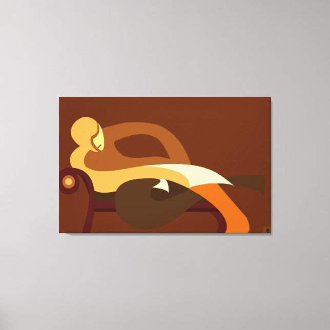 Man of leisure canvas print (Front)