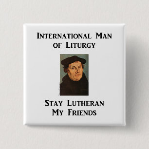 Man of Liturgy 15 Cm Square Badge