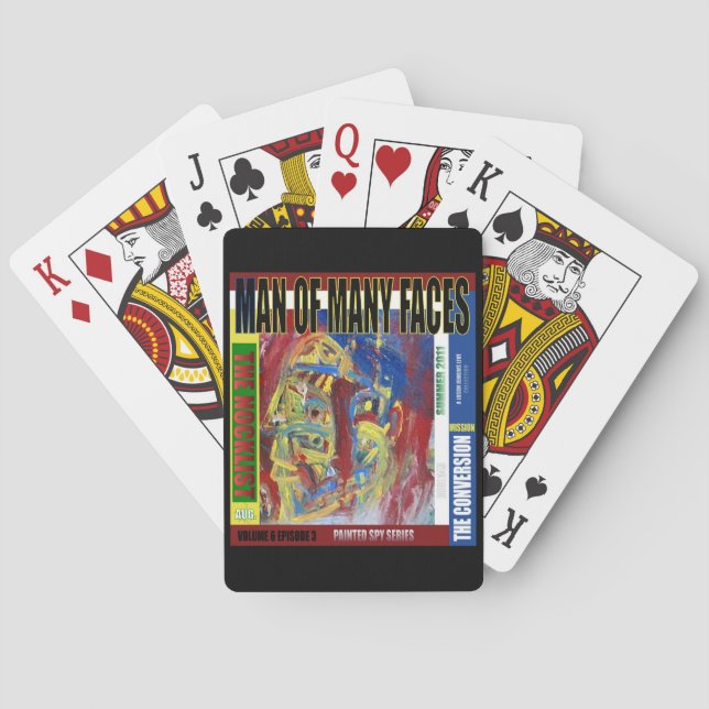 Man of Many Faces PRINT Playing Cards (Back)