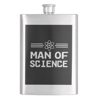 Man of Science Hip Flask