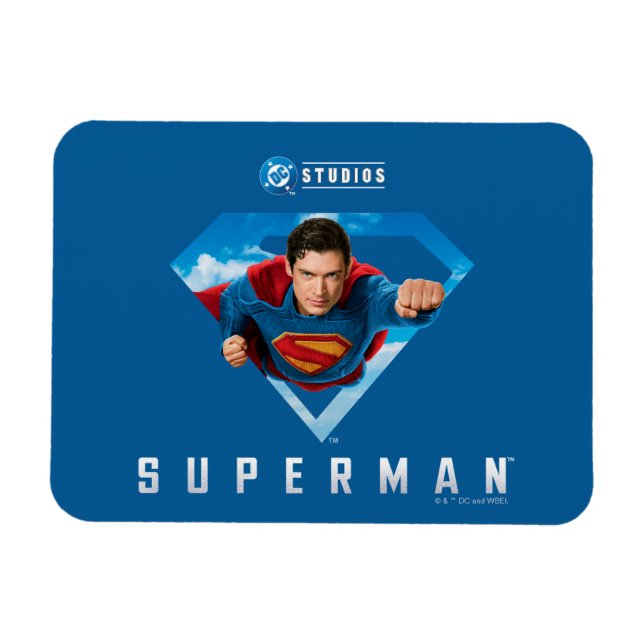 Man of Steel in Flight Magnet (Horizontal)