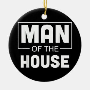 Man Of The House Ceramic Tree Decoration