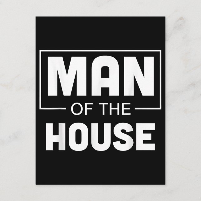 Man Of The House Enclosure Card (Front)