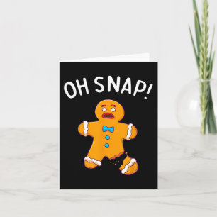 Man Oh Snap Christmas Fun Cookie Baking Gift Short Card