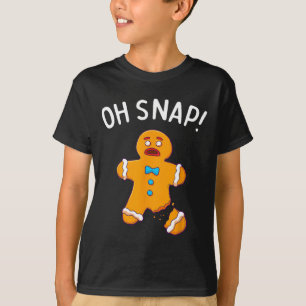 Man Oh Snap Christmas Fun Cookie Baking Gift Short T-Shirt