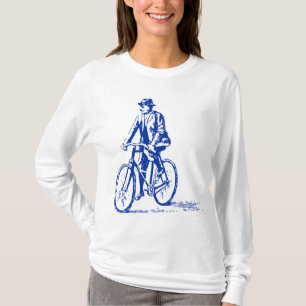 Man on a Bike - Navy T-Shirt