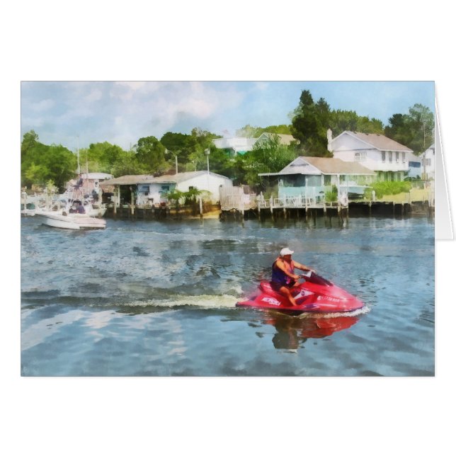 Man on Jet Ski (Front Horizontal)