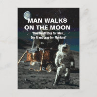 Man on the Moon Giant Leap for Mankind